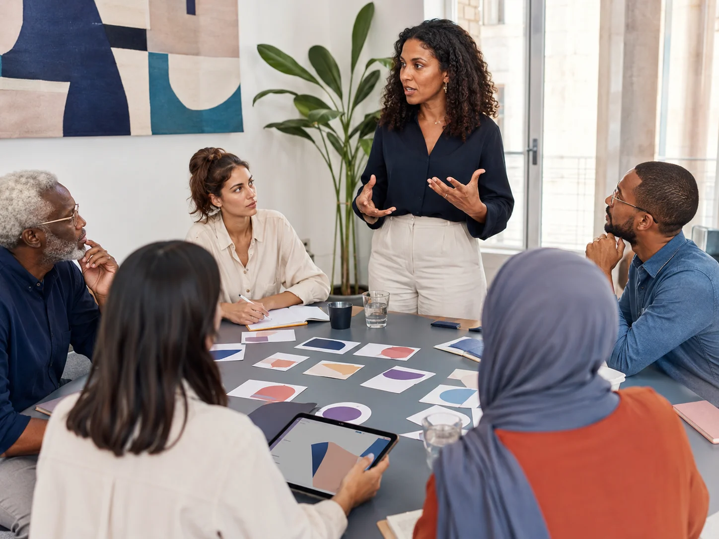 Training and awareness workshop with a multicultural group